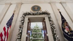 The 2016 White House Christmas tree.