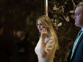 Ivanka Trump mixes bracelets and international diplomacy.