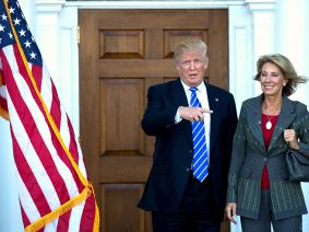 Donald Trump and Betsy DeVos