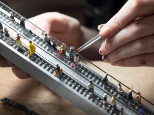 Built To Scale:
 The models in Gulliver’s Gate are built at a scale of 1:87				