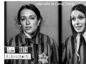 A screenshot from journalist Julia Ioffe’s Twitter, showing a anti-Semitic photo she received after writing a profile of Donald Trump’s wife Melania.