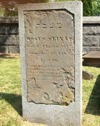 Legacy: Moses Seixas is buried in the old Jewish cemetery at Newport. His address to George Washington, in 1790, inspired the president's famous 'Letter to the Jews of Newport, Rhode Island.'