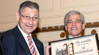 Sheldon Silver with Willie Rapfogel