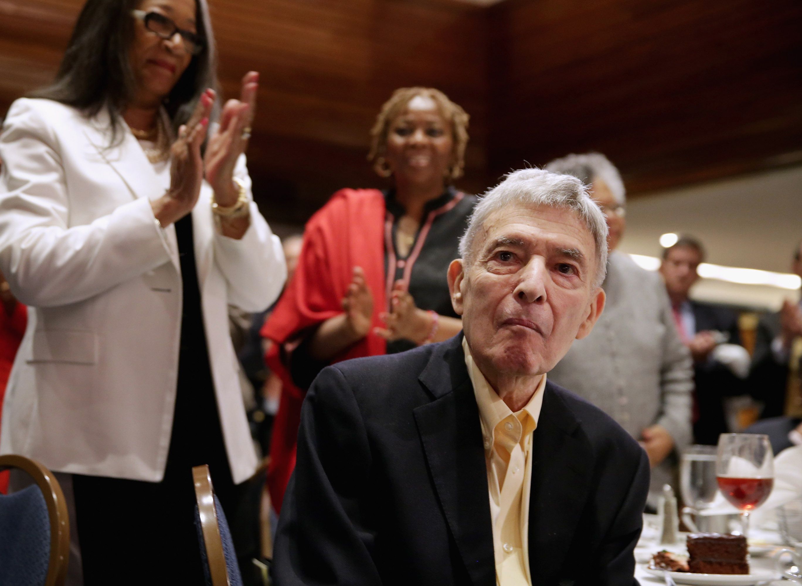 Honored: Attorney Eric Holder honors Jack Greenberg on the anniversary of the Brown Vs. Board of Education ruling.