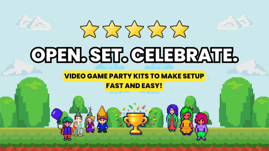 kids video game birthday kits