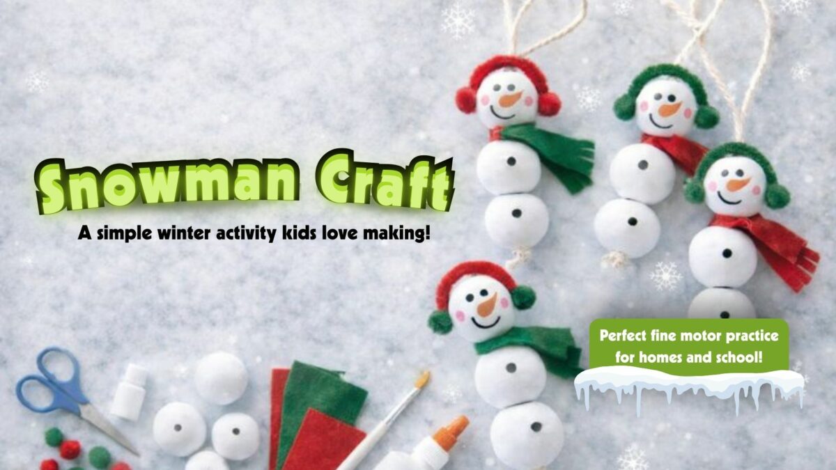 Snowman Craft for Kids: DIY Ornaments