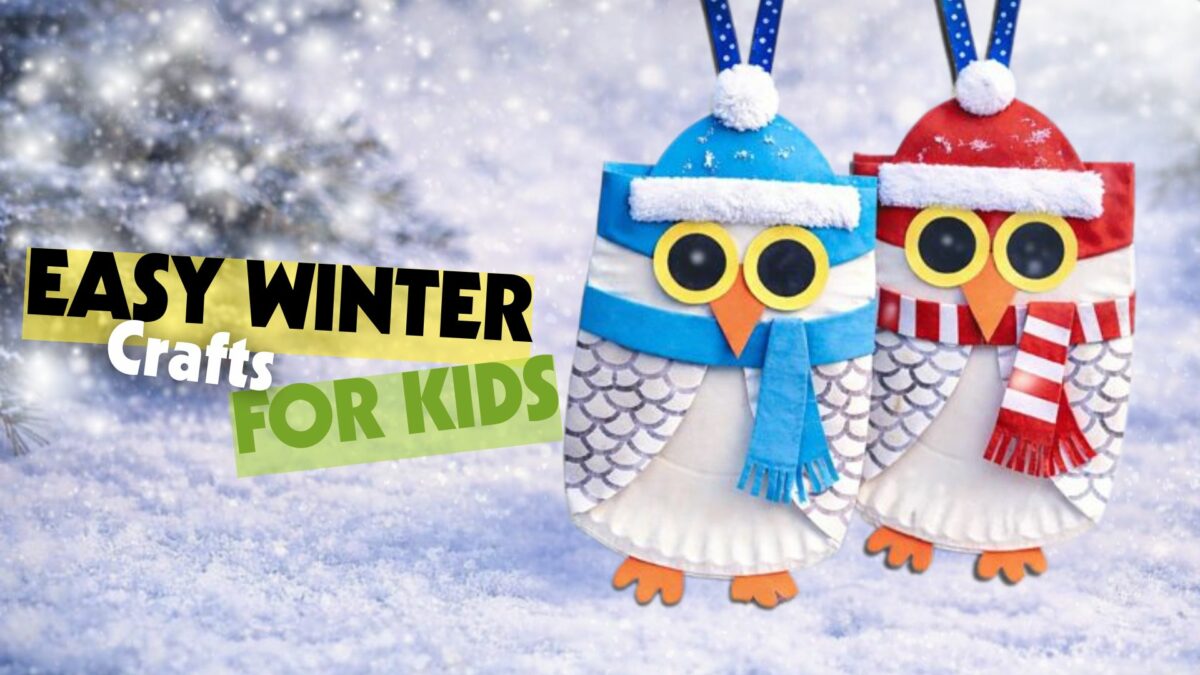 Winter Crafts for Kids: Easy Owl Paper Plate Activity