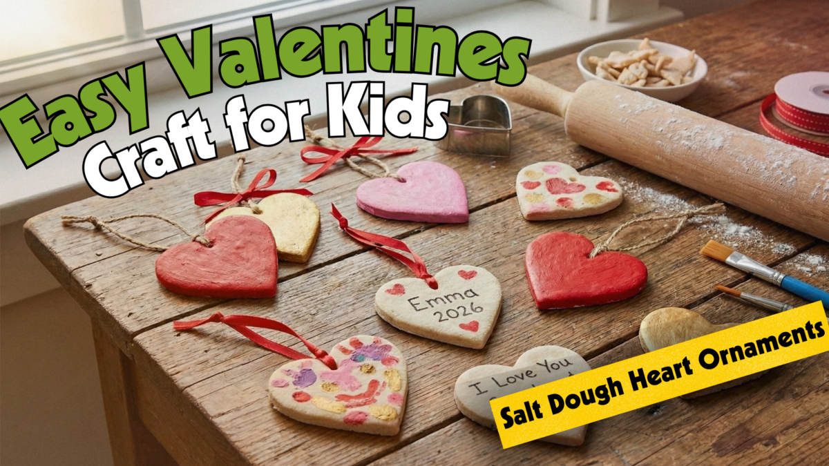 Salt Dough Heart Ornaments: Easy Valentine’s Craft for Kids