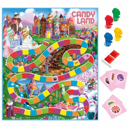 Candy Land board game for 4 to 6 year olds using colors and pictures instead of reading