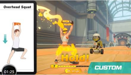 Nintendo active gameplay movement video for kids exercising indoors