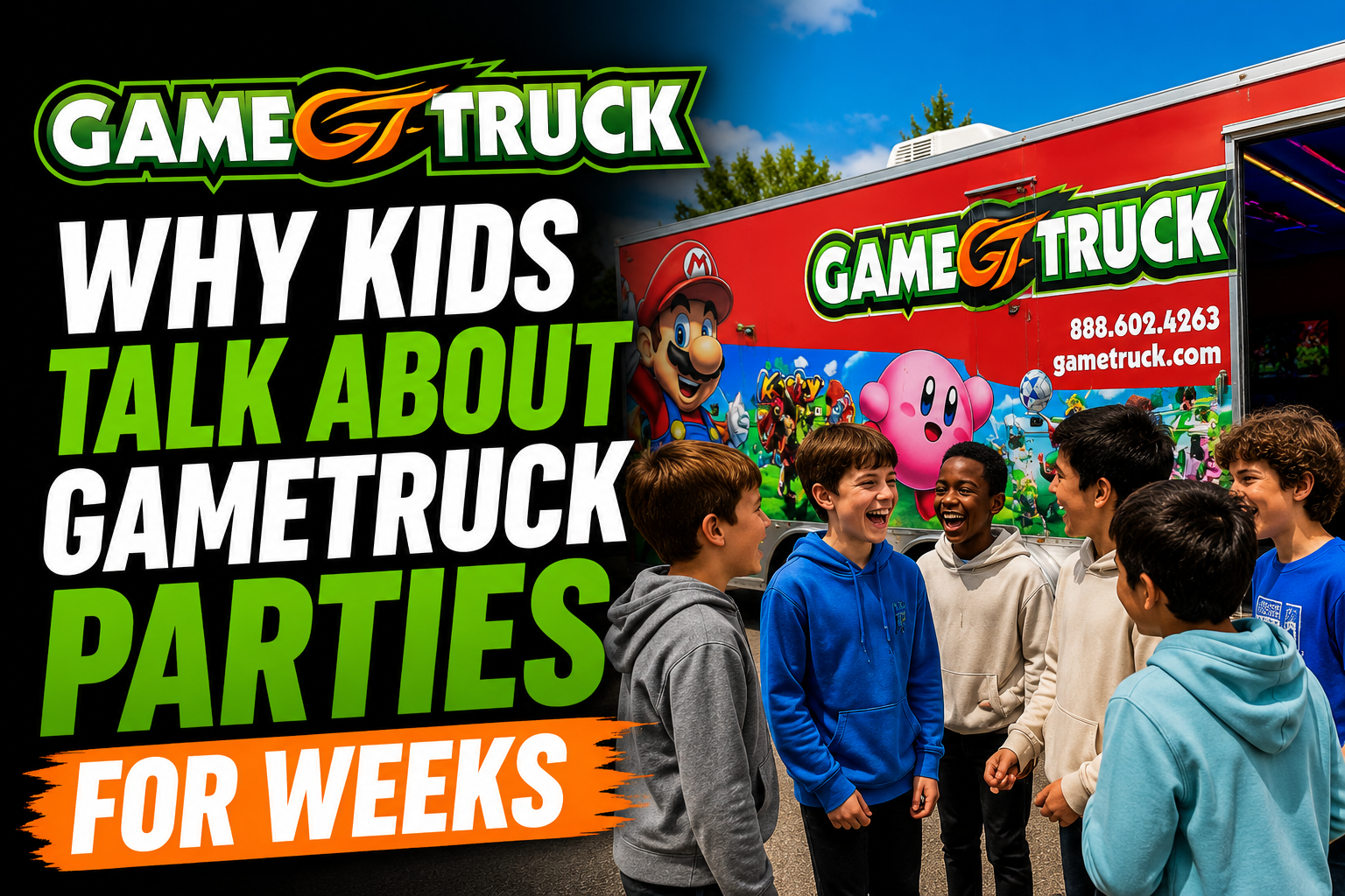 Why Kids Talk About GameTruck Parties for Weeks