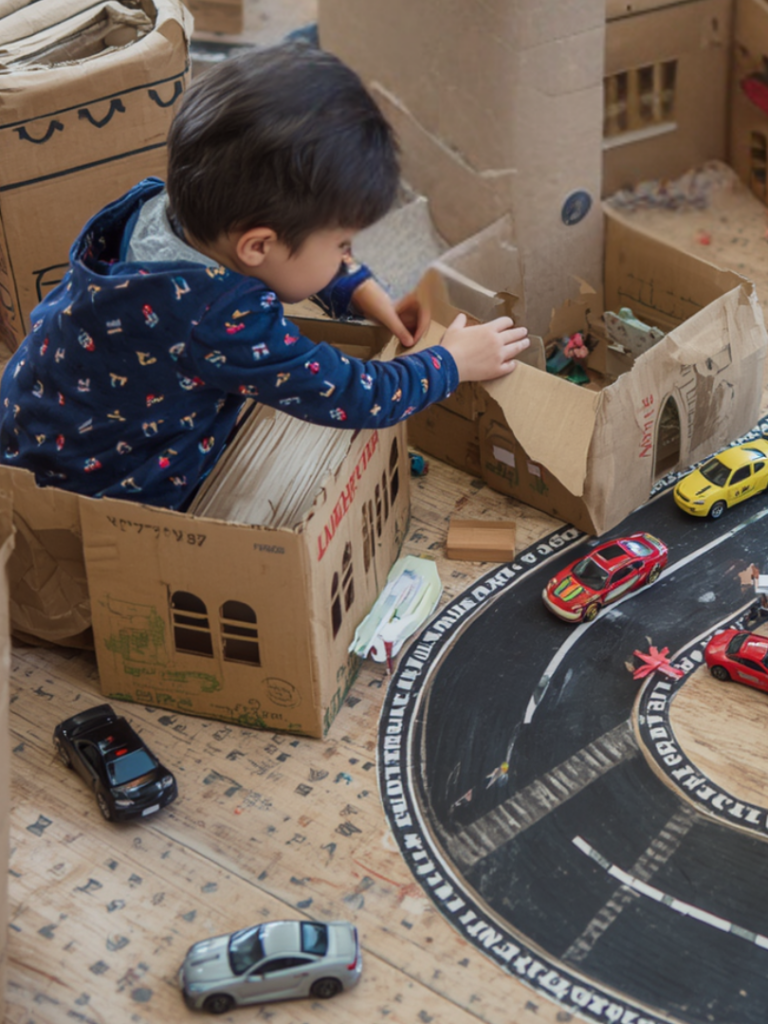 Kids having fun with easy indoor summer activities when the weather is too hot for outdoor play.