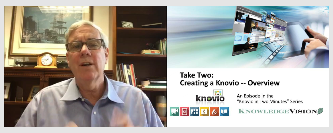 Knovio allows you to record narrations using your webcam and microphone, or just the microphone.