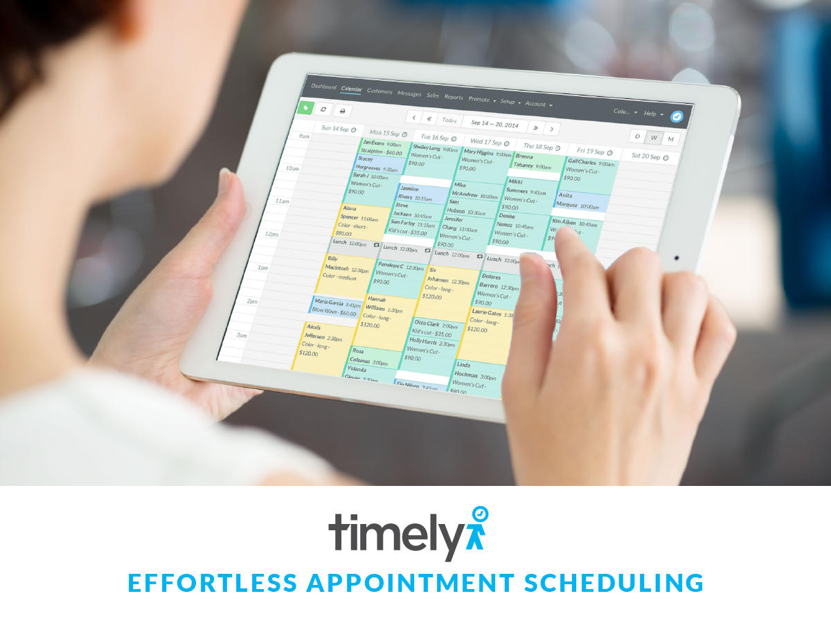 Timely has a beautiful calendar that can be used from anywhere at any time.