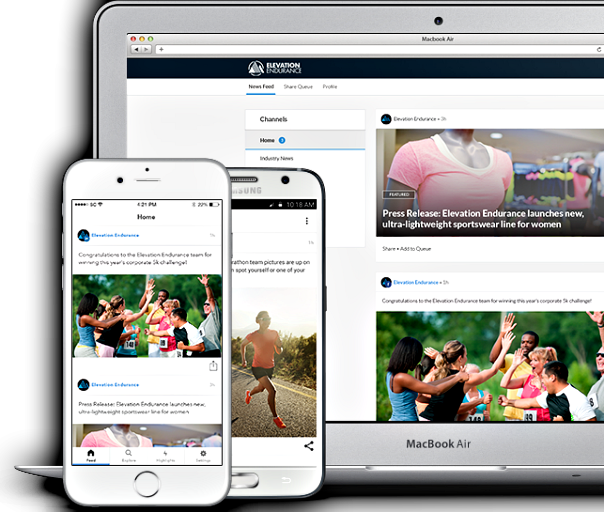 SocialChorus on Desktop & Mobile