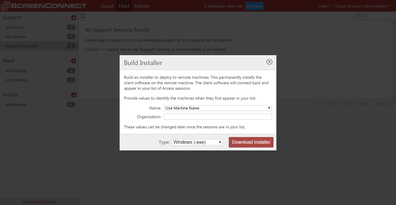 To remotely access computers and workstations even when they're unattended, an access client must first be installed on the said machines