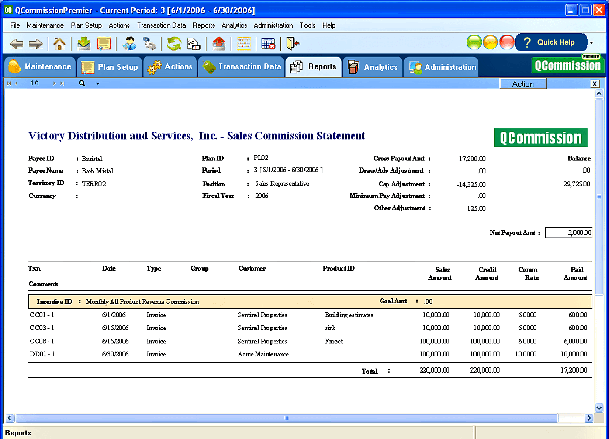 Commission Statement