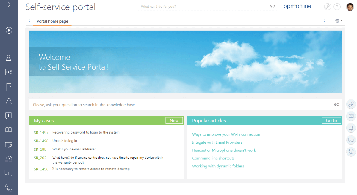 Self-Service Portal