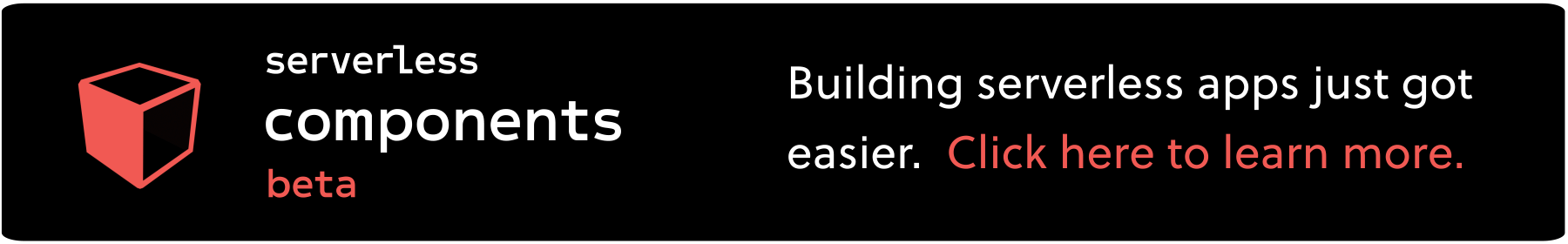 serverless components notice