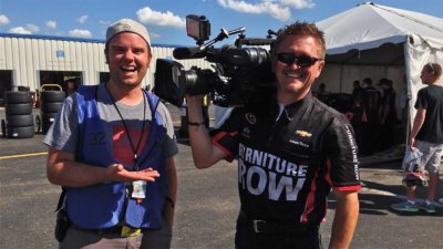 Cameraman Behind the Scenes with NASCAR