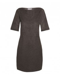Perforated Eco-Suede and Cotton Dress | Es' Givien