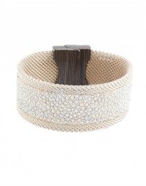 Thin Sparkly White Stingray Bracelet | Cynthia Desser