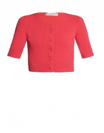 Laser Cut Cropped Cardigan | D.Exterior