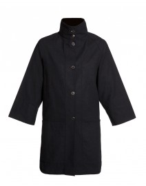 Black Cotton Canvas Jacket | Vitamin Shirts