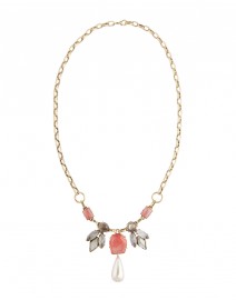 Long Chain Necklace with Stone Pendant | Gerard Yosca