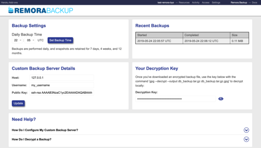 Custom Server Dashboard