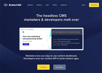 ButterCMS Homepage