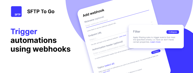 Trigger automations using webhooks