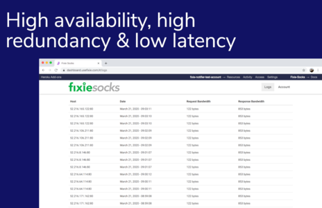 High availability, high redundancy and low latency