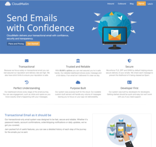 CloudMailin Outbound Page - Send emails from Heroku with SMTP or HTTP API