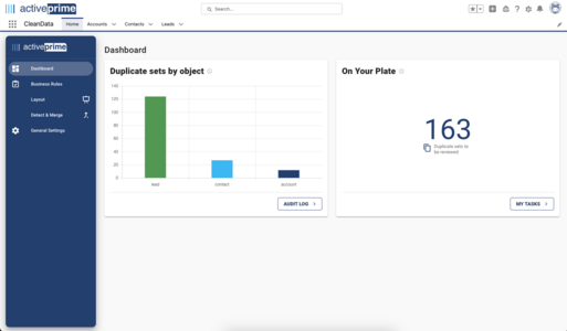 ActivePrime Data Quality Dashboard