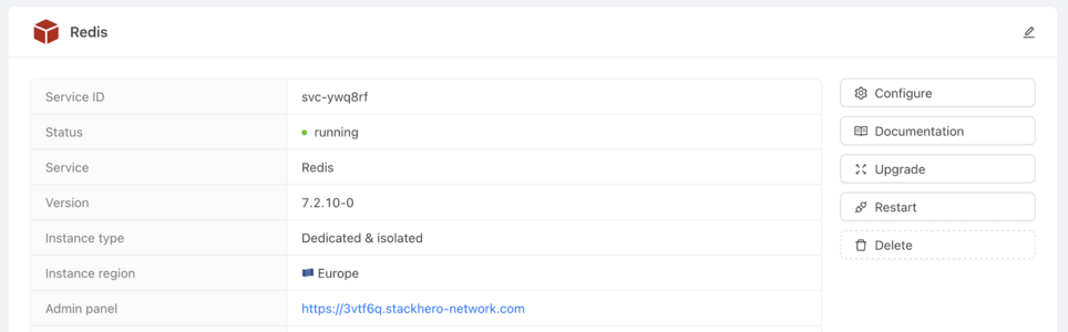 Redis at Stackhero