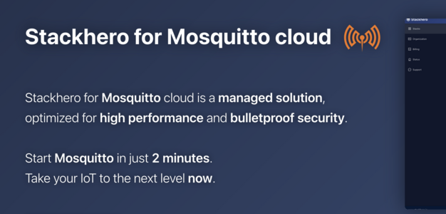 Mosquitto cloud (MQTT) at https://www.stackhero.io/en-US/services/Mosquitto/benefits