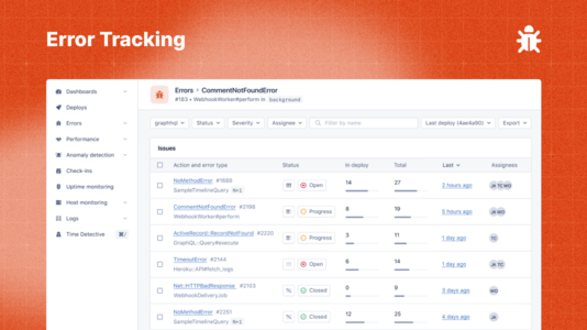 Find and fix errors before they impact users.