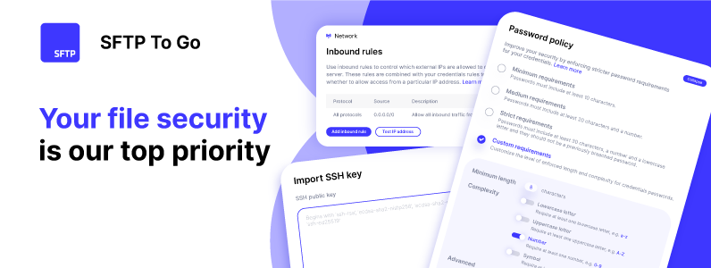 You file security is our top priority 
