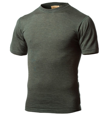 Men's 100% Wool Light Weight Short Sleeve Crew