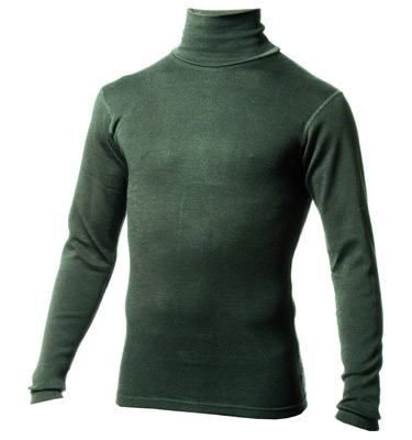 Men's 100% Wool Mid Weight Turtleneck