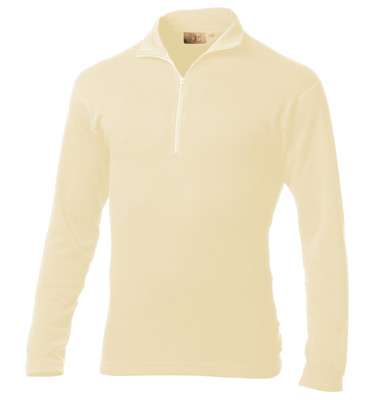 Men's 100% Wool Mid Weight 1/4 Length Zip