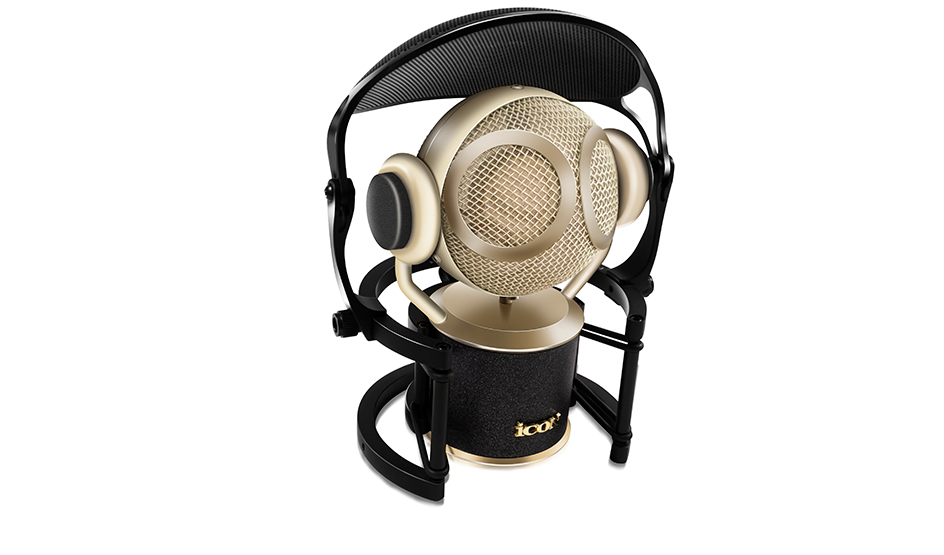 Martian large diaphragm condenser microphone with shock mount