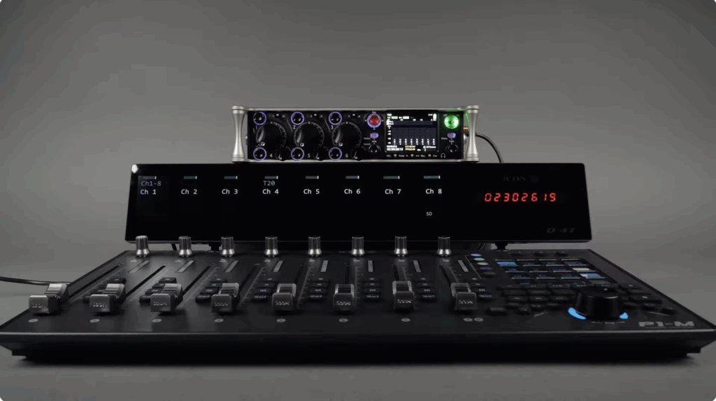 The iCON Pro Audio P1-M with Sound Devices 833. Image by Edwin Guerra