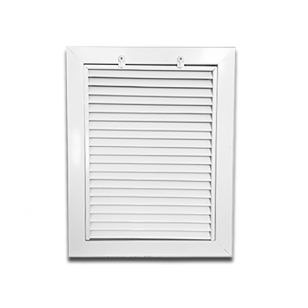 Grille D'aération PVC Autogyre Blanche 140 X 140 Mm