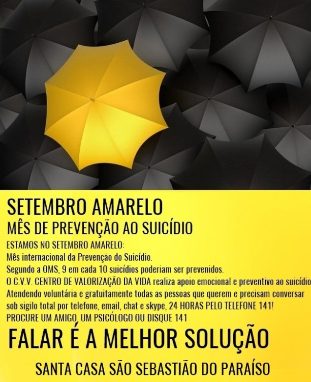 Campanha Setembro Amarelo Santa Casa