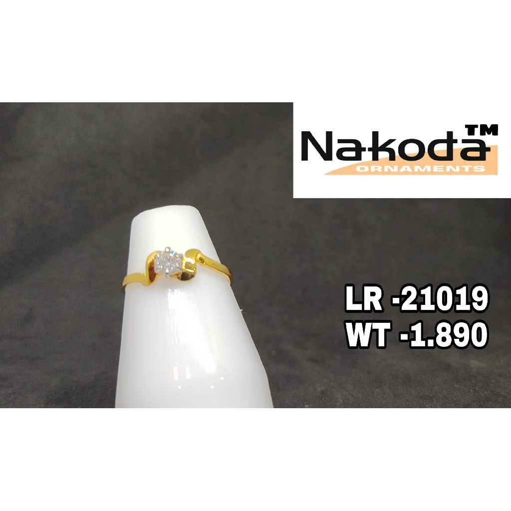 22k Ladies Single Stone Ring