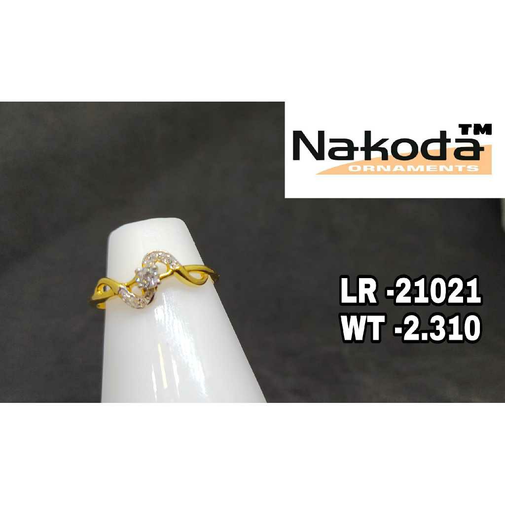 22k Ladies Single Stone Ring