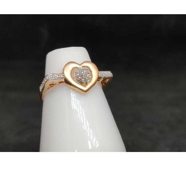 18k ladies rose gold ring