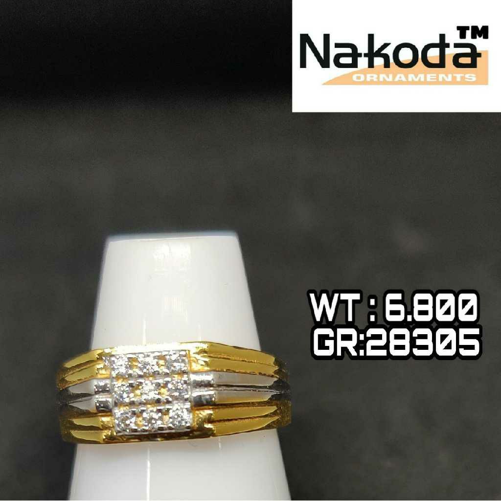 916 Men's fancy gold ring